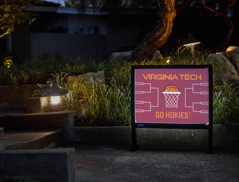 Virginia Tech Basketball Yardsy Sign - Flat Feet