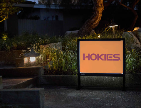 Virginia Tech Hokies Orange Yardsy Sign - Flat Feet