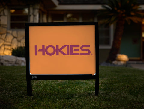 Virginia Tech Hokies Orange Yardsy Sign - Hero