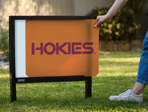 Virginia Tech Hokies Orange Yardsy Sign - Interchangeable