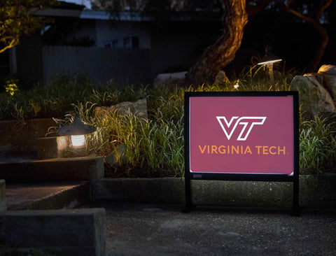 Virginia Tech Institutional Mark Maroon Yardsy Sign - Flat Feet