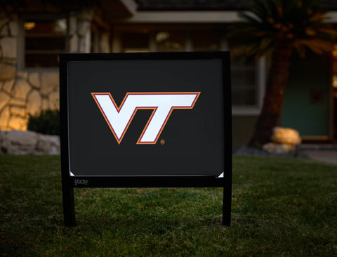 Virginia Tech VT Athletics Mark Black Yardsy Sign - Hero
