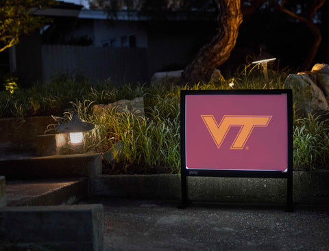 Virginia Tech VT Athletics Mark Maroon Yardsy Sign - Flat Feet