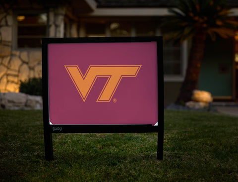 Virginia Tech VT Athletics Mark Maroon Yardsy Sign - Hero