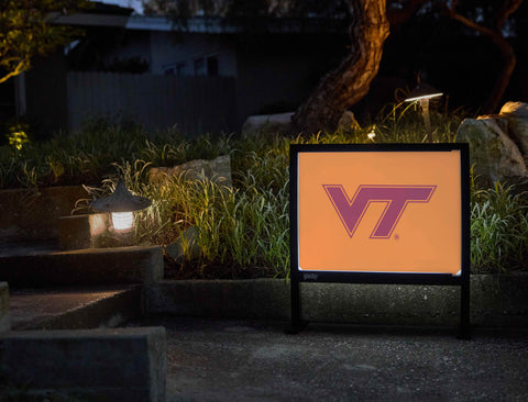 Virginia Tech VT Athletics Mark Orange Yardsy Sign - Flat Feet