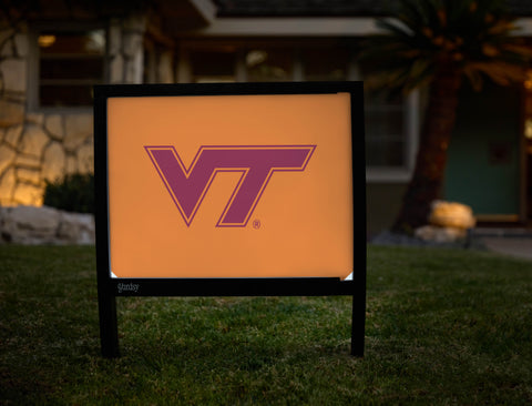 Virginia Tech VT Athletics Mark Orange Yardsy Sign - Hero