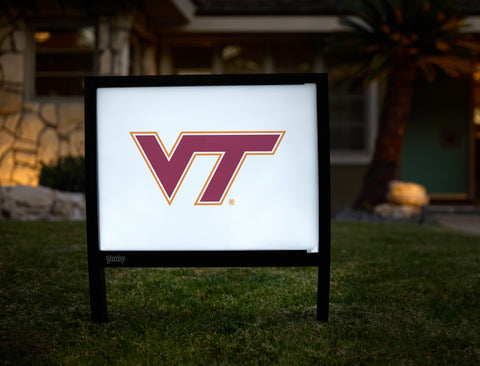 Virginia Tech VT Athletics Mark White Yardsy Sign - Hero