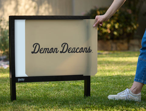 Demon Deacons Script Gold Yardsy Sign - Interchangeable