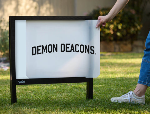 Demon Deacons White Yardsy Sign