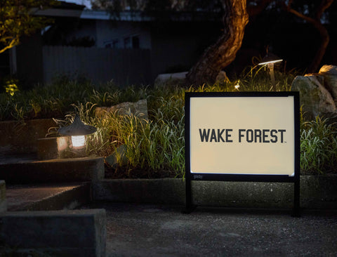 Wake Forest Gold Yardsy Sign - Flat Feet