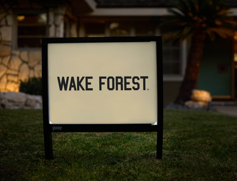 Wake Forest Gold Yardsy Sign - Hero