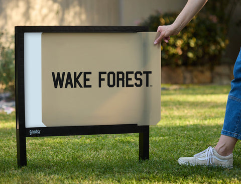 Wake Forest Gold Yardsy Sign - Interchangeable