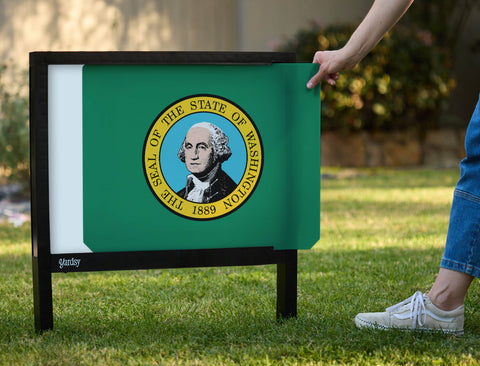 Washington State Flag Yardsy Sign - Interchangeable