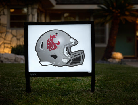 Washington State Gray Helmet Mark White Yardsy Sign - Hero