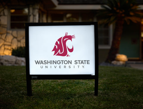 Washington State Institutional Mark White Yardsy Sign - Hero