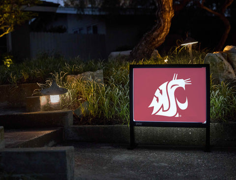 Washington State Primary Mark Crimson Yardsy Sign - Flat Feet