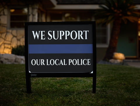 We Support Our Local Police Yardsy Sign - Hero