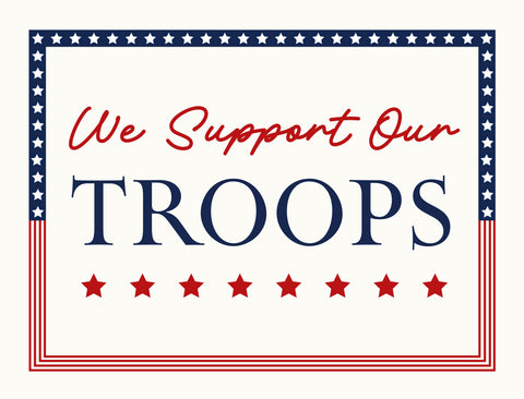 We Support Our Yardsy Sign