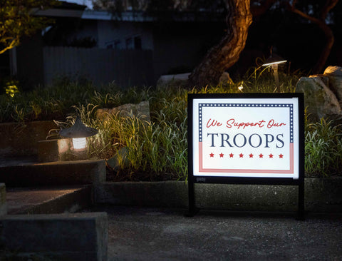 We Support Our Yardsy Sign