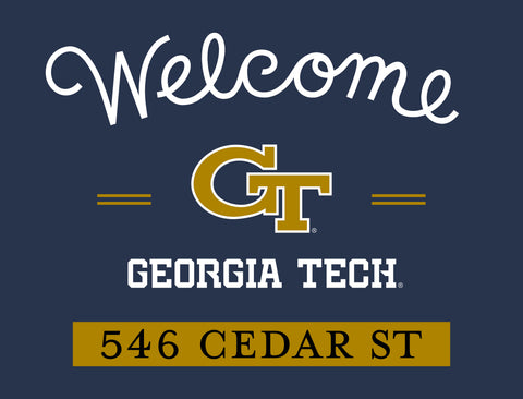 Welcome Georgia Tech Custom Yardsy Sign