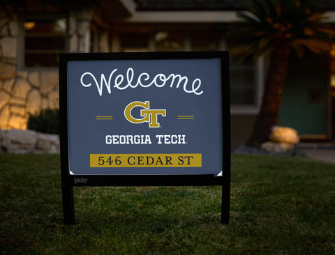 Welcome Georgia Tech Custom Yardsy Sign