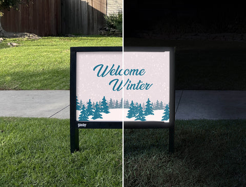 Welcome Winter Yardsy Sign