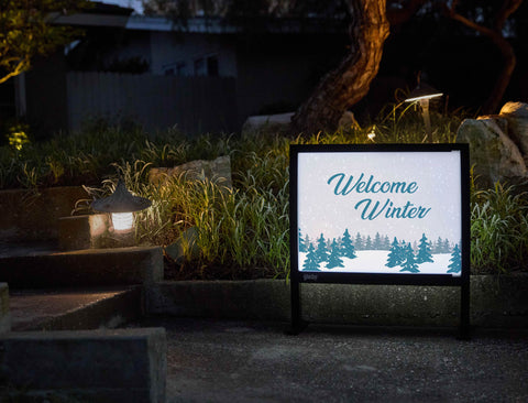Welcome Winter Yardsy Sign