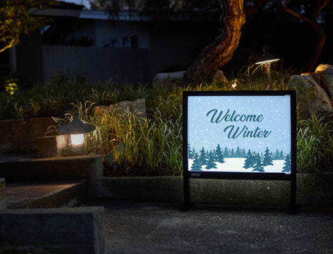 Welcome Winter Yardsy Sign