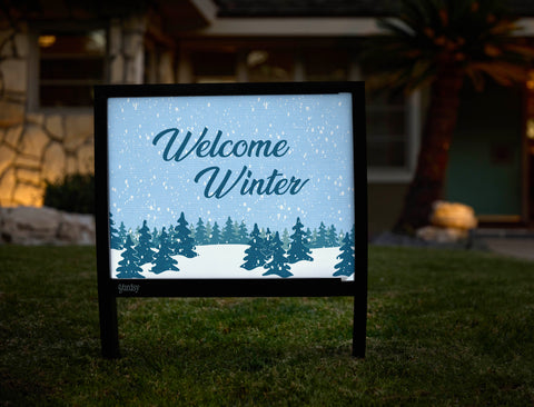 Welcome Winter Yardsy Sign