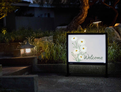 Welcome Bouquet Yardsy Sign - Flat Feet