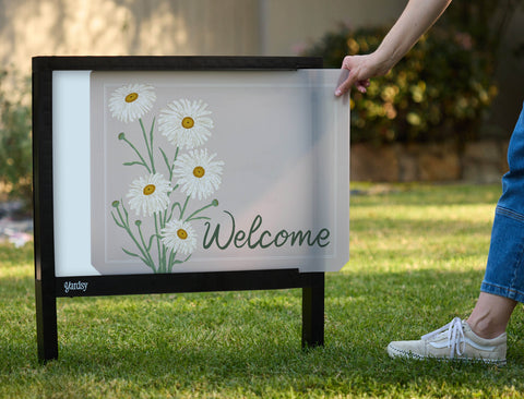 Welcome Bouquet Yardsy Sign - Interchangeable