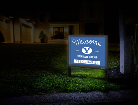 Welcome Brigham Young Custom Yardsy Sign