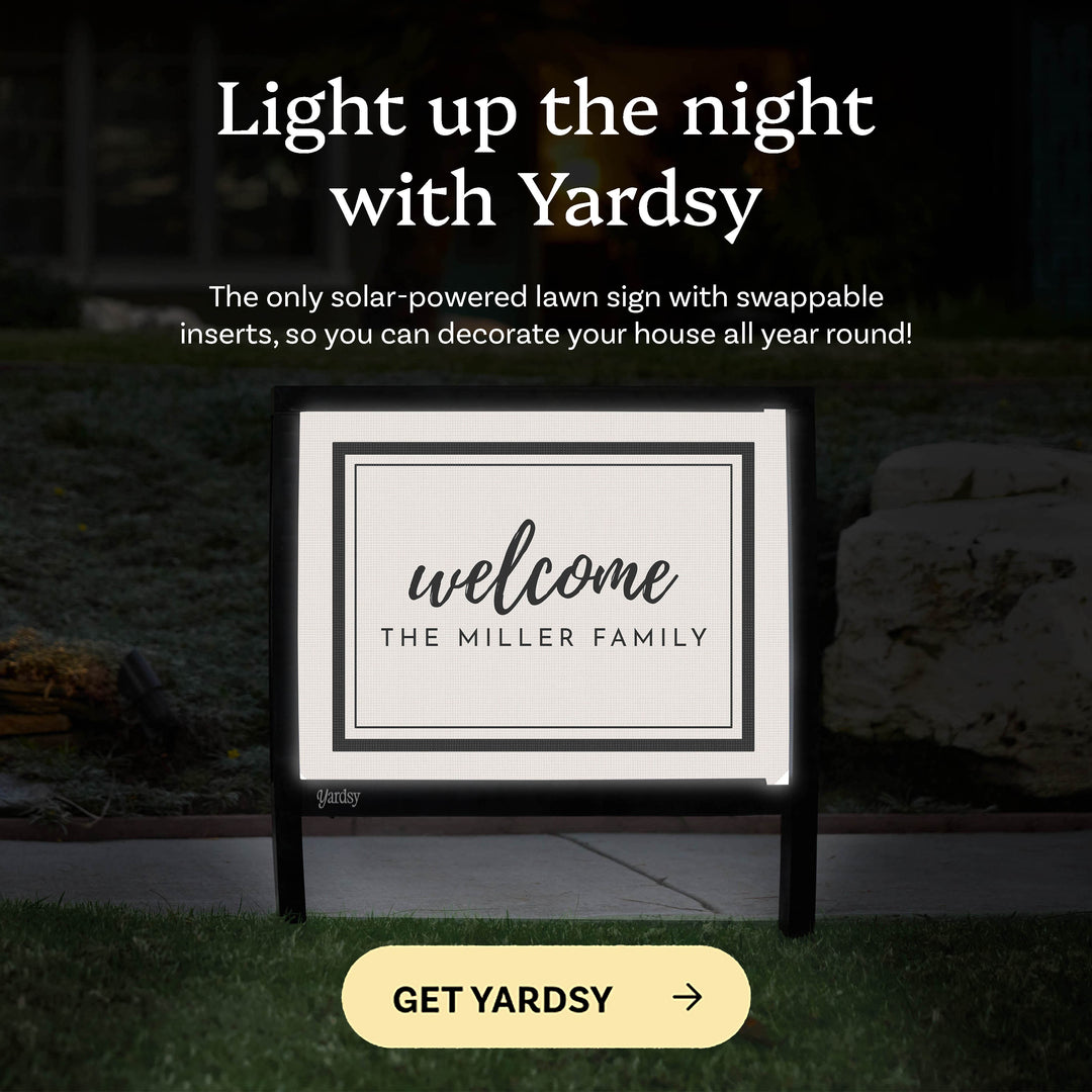 Customizable Light-Up Welcome Signs – Upload Your Design | Yardsy