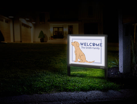Welcome Dog Custom Yardsy Sign