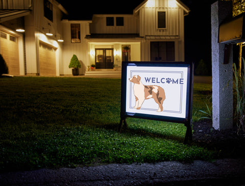 Welcome Dog Yardsy Sign