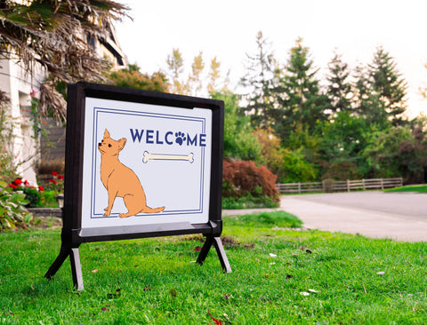 Welcome Dog Yardsy Sign