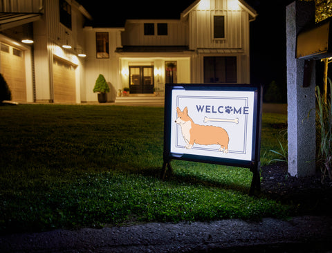 Welcome Dog Yardsy Sign