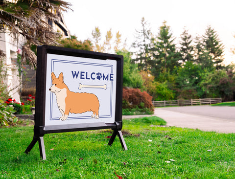 Welcome Dog Yardsy Sign