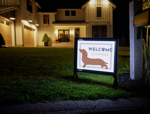 Welcome Dog Yardsy Sign
