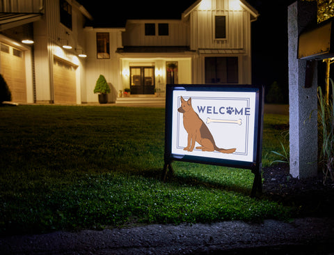Welcome Dog Yardsy Sign