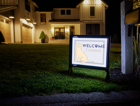 Welcome Dog Yardsy Sign