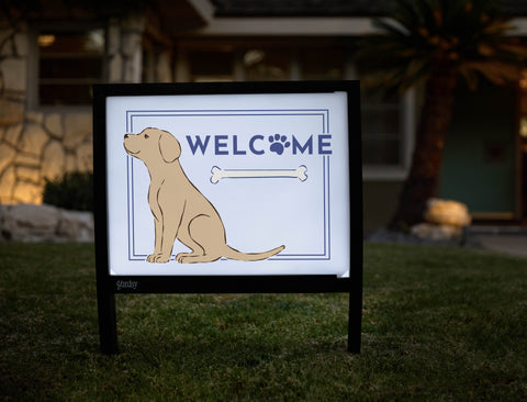 Welcome Dog Yardsy Sign - Hero