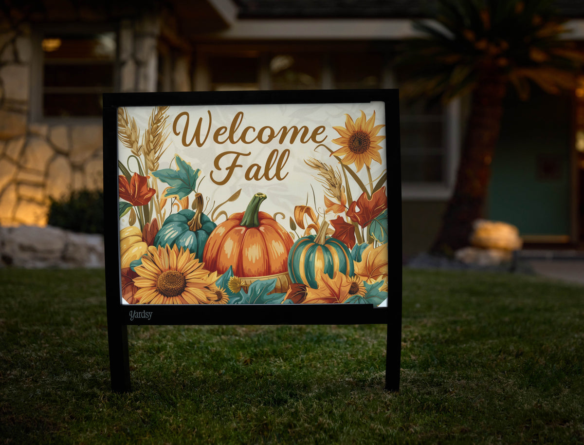 Welcome Fall Harvest Yardsy Sign