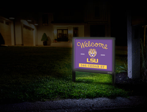 Welcome LSU Custom Yardsy Sign