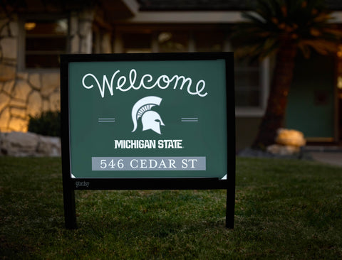 Welcome Michigan State Custom Yardsy Sign