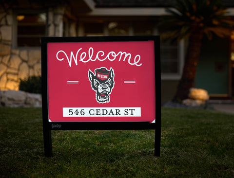 Welcome North Carolina State Custom Yardsy Sign