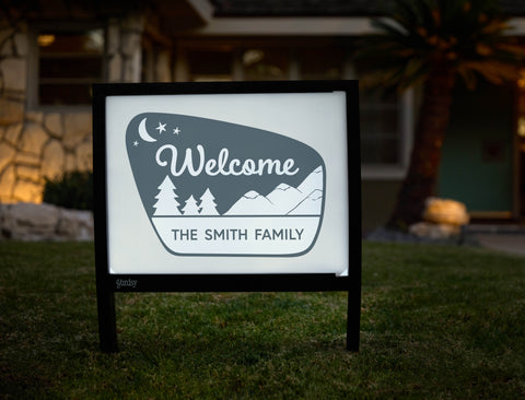 Welcome Park Sign Custom Yardsy Sign - Hero