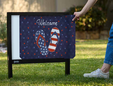 Welcome Patriot Yardsy Sign - Interchangeable