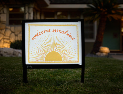 Welcome Sunshine Yardsy Sign - Hero