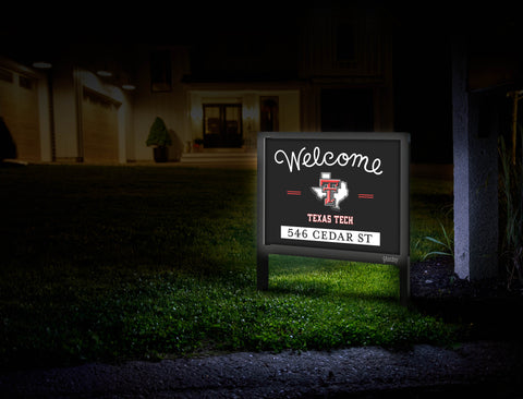 Welcome Texas Tech Custom Yardsy Sign
